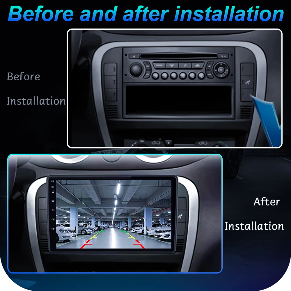 Android For Citroen C2 C3 2001 2003 - 2010 Car Radio Carplay Multimedia Video Player WiFi GPS Navigation DSP Stereo No 2 Din DVD