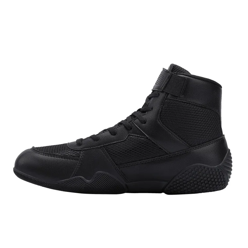 

2025 New Men Boxing Shoes Big Size 50 Wrestling Shoes Mens Mesh Breathable Fighting Shoes for Man Wearable Sport Shoe