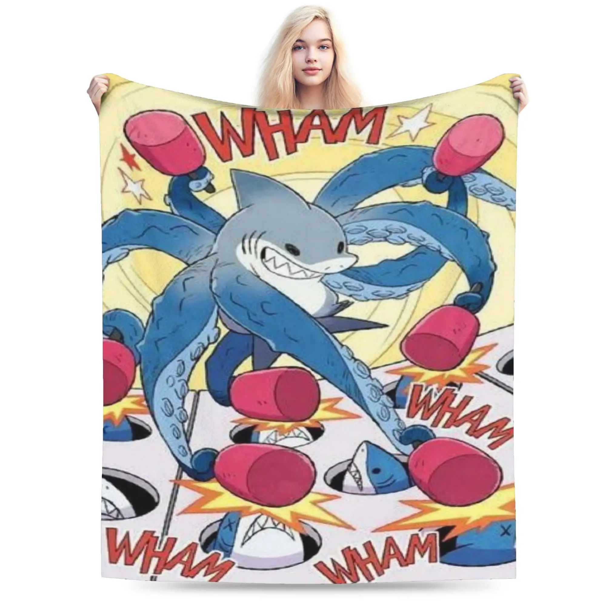 

Джефф, аксессуары для земной акулы, одеяла, мягкое фланелевое одеяло, уютное одеяло