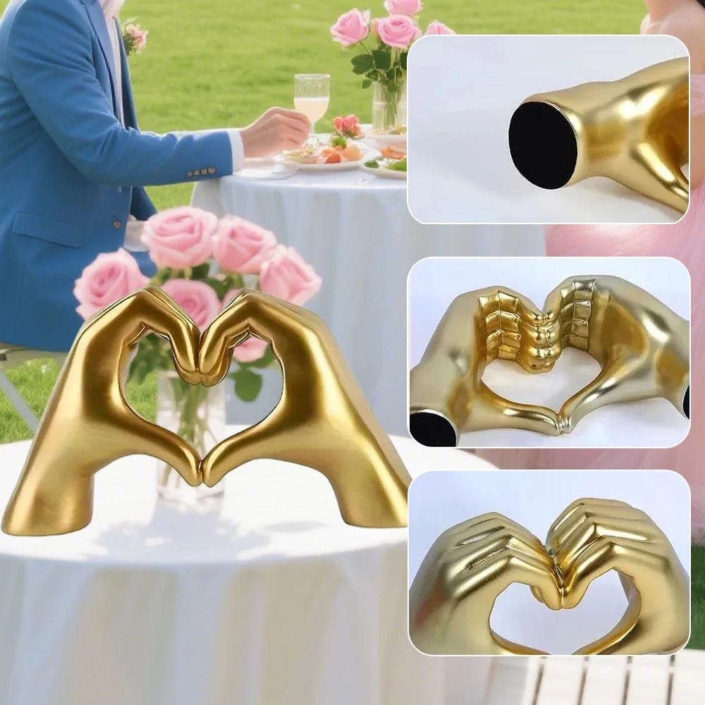 

Simple Love Gesture Statues Sculptures Desktop Ornaments Creative Unique Gifts Home Desktop Wedding Decoration Decoración Hogar