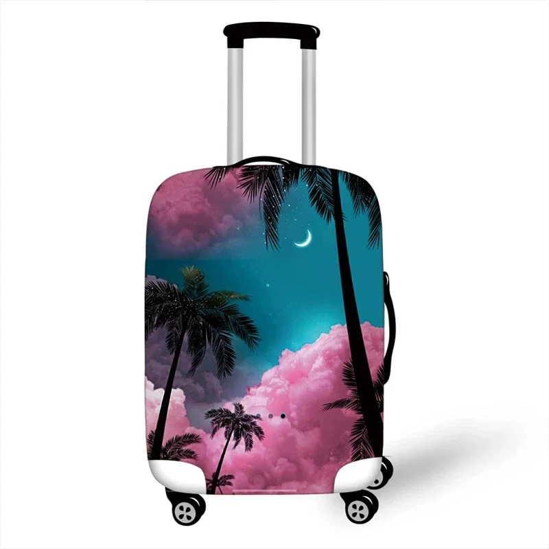 Landscape Tree Luggage Cover Thicken Elastic Luggage Covers Suitable 18 To 32 Inch Suitcase Case Dust Cover Travel Accessories