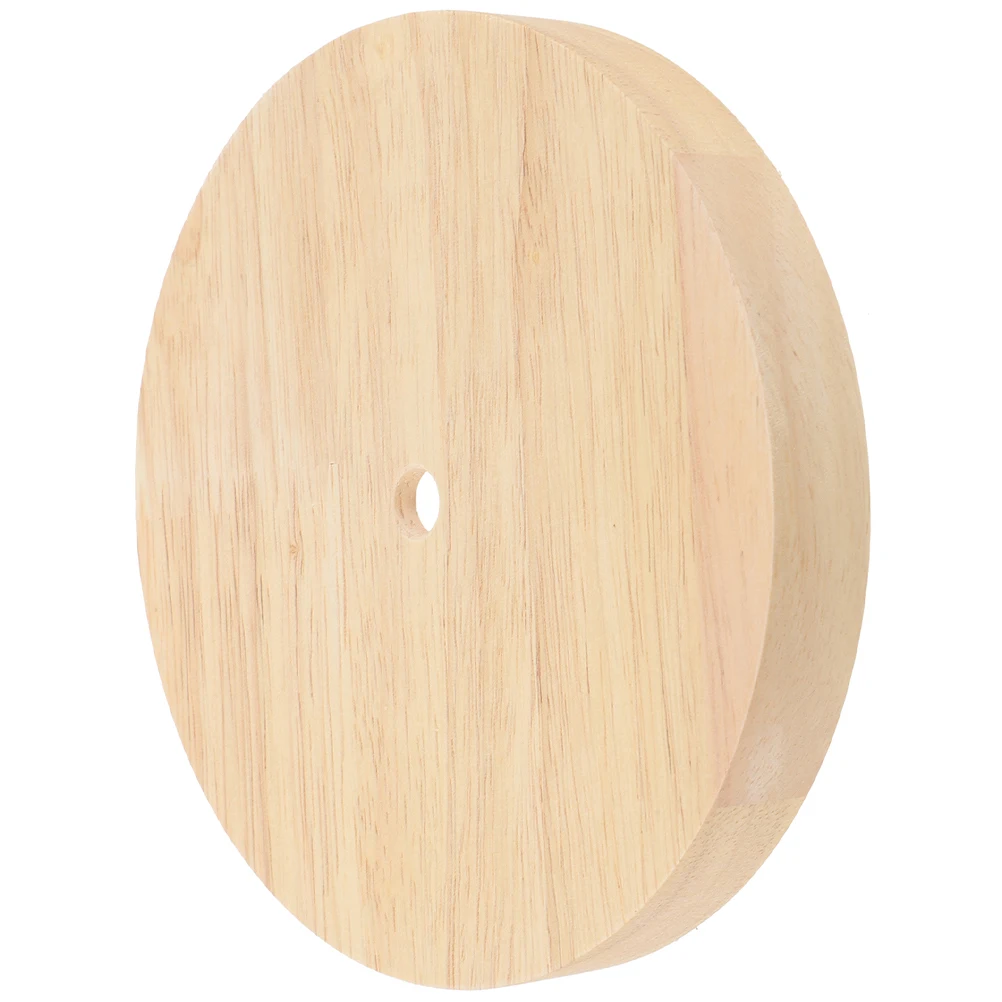 

Круглый деревянный цоколь настольной лампы из гладкого массива дерева DIY Деревянный цоколь лампы Стабильная подставка для светового дисплея для стола Подставка для деталей светильника в спальне