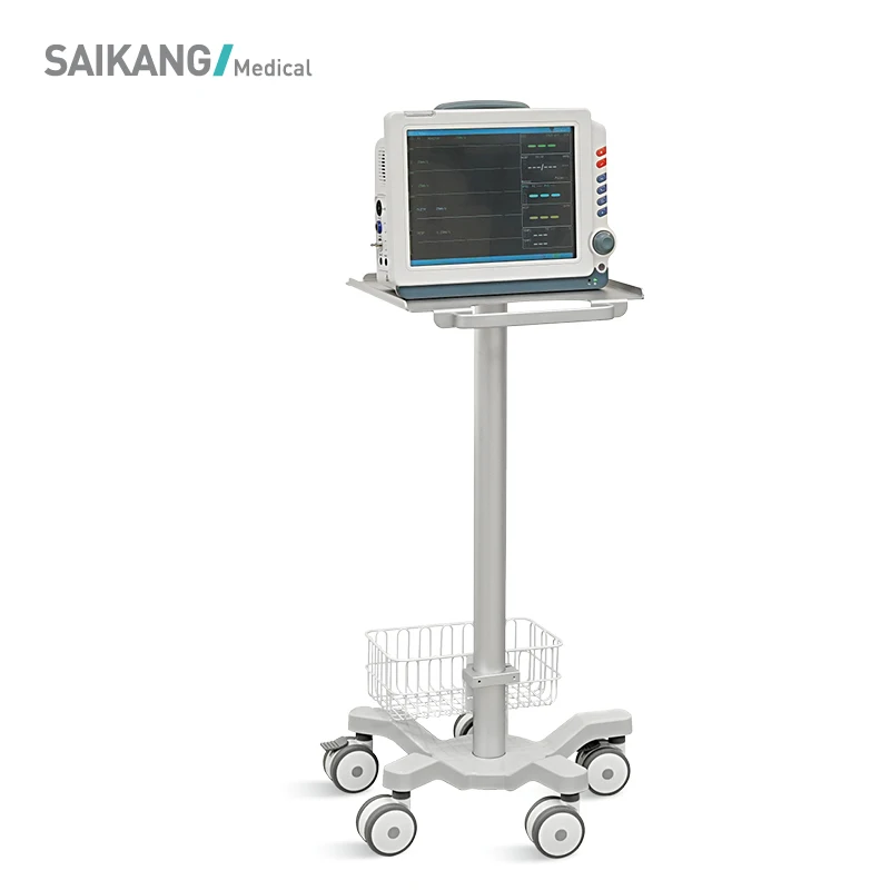 SKR-R10 SAIKANG Factory Wholesale Hospital Workstation Laptop Computer Monitor Cart