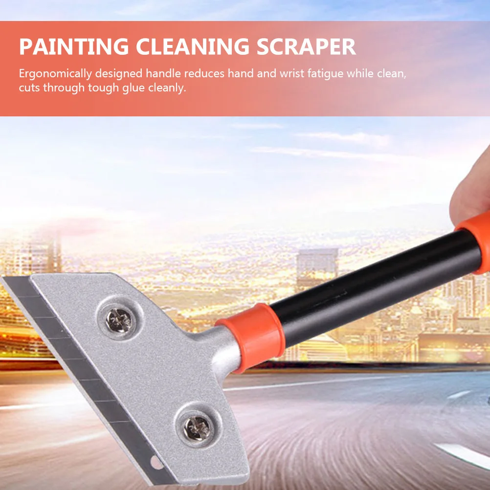 

Heavy-Duty Scraper Multi-Purpose Cleaning Tool Household Tile Glass Paint Glue Remover Durable Ergonomic Handle Floor Desk