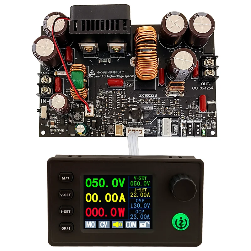 Module d'alimentation régulée réglable, 10022C, écran couleur, CNC, abati eur, courant constant, 0-125V, 22A, trois