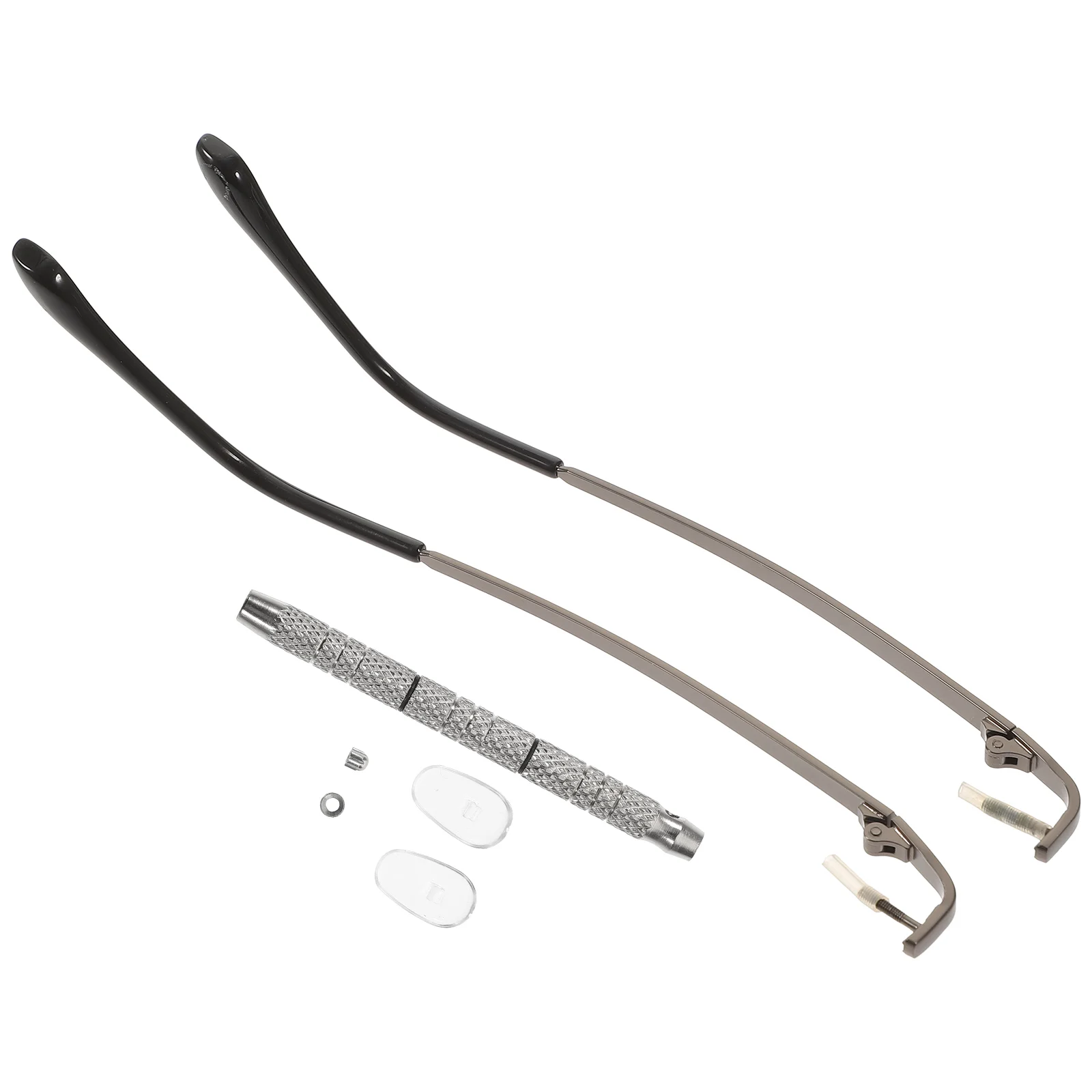 

Glasses Repair Kit 12pcs Stainless Steel Replacement Parts Eyeglass Temple Nose Pads Sunglasses Arms Tools Accessories