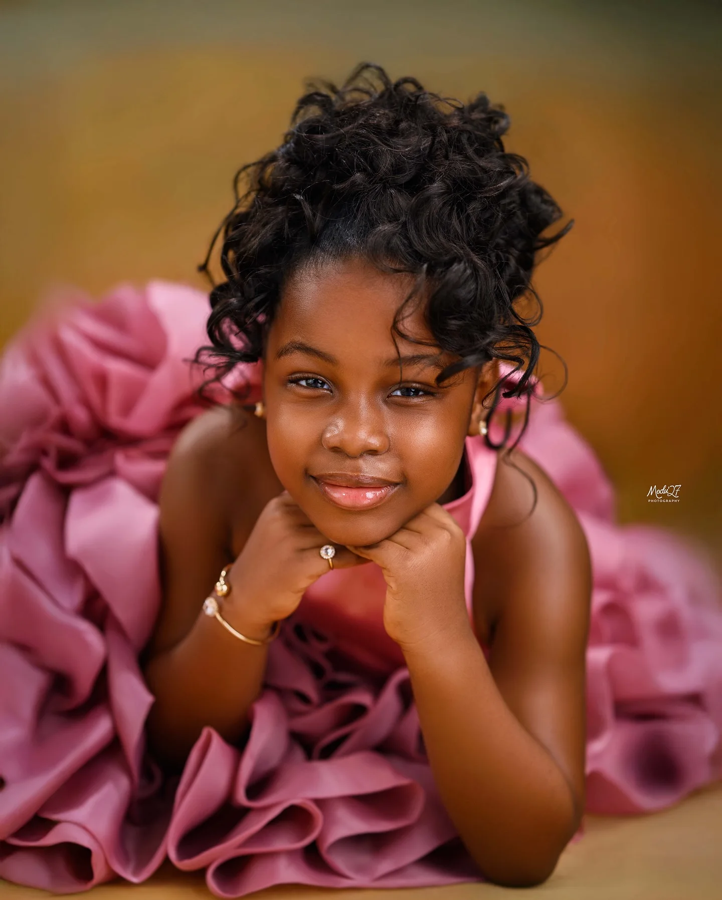 Pink High Low Flower Girl Dresses For Wedding Toddler Ruffles Birthday Party Photo Shoot Ball Gown Customized image 4