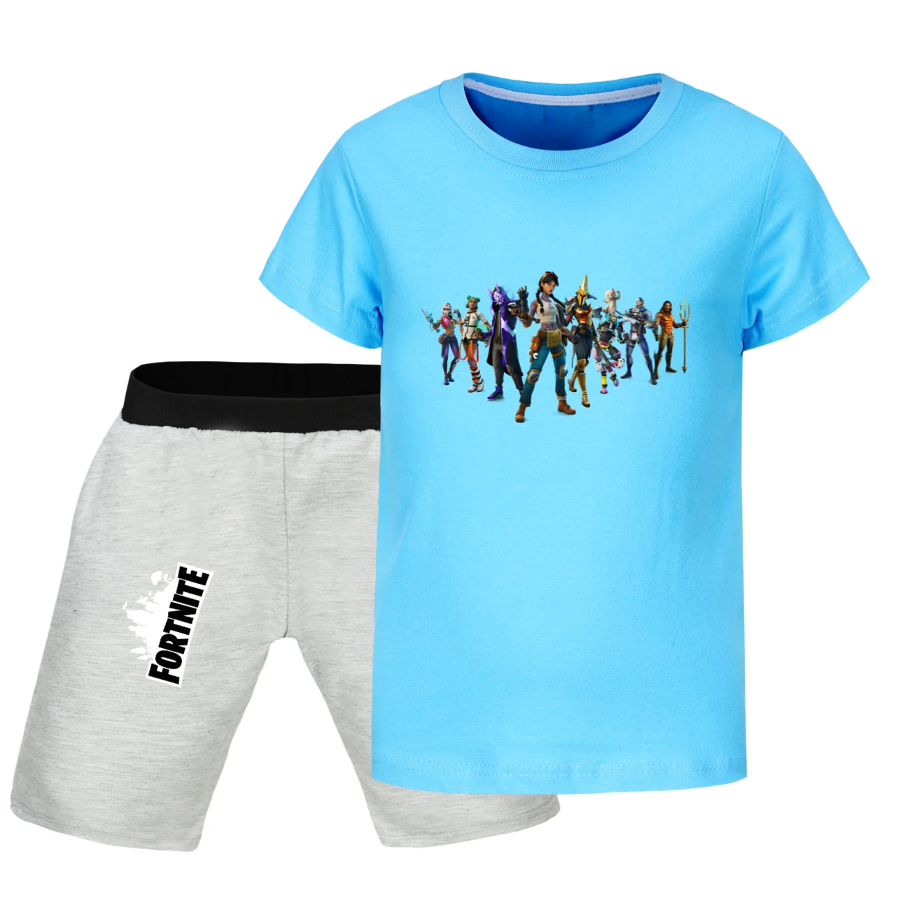 Kids Fortnite Clothes Summer Children's Clothes Sets  Teens Girls T-shirt and Pants 2 Pcs Baby Clothing Sets512