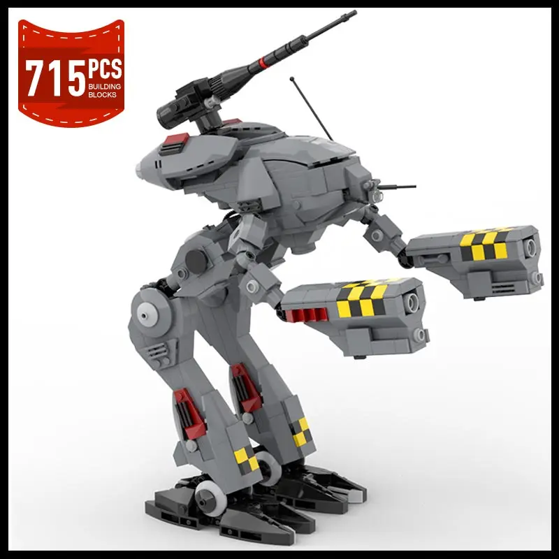 MOC BattleTeched Mech MAD-3R Robot Building Block Model Game Action Figure Constructor Bricks Toys Xmas Birthday Gifts