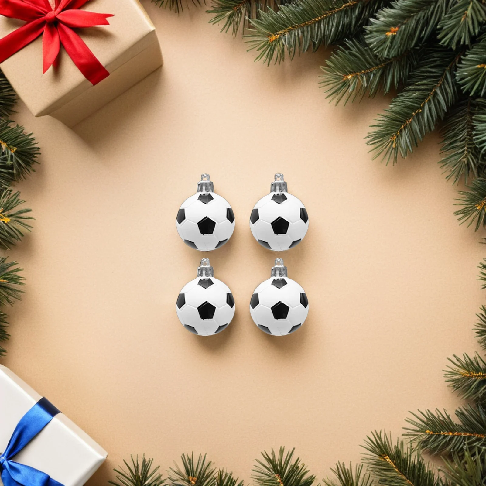 

24 Pcs Christmas Ornament Hanging Soccer Omaments Decorations Tree Football Christams