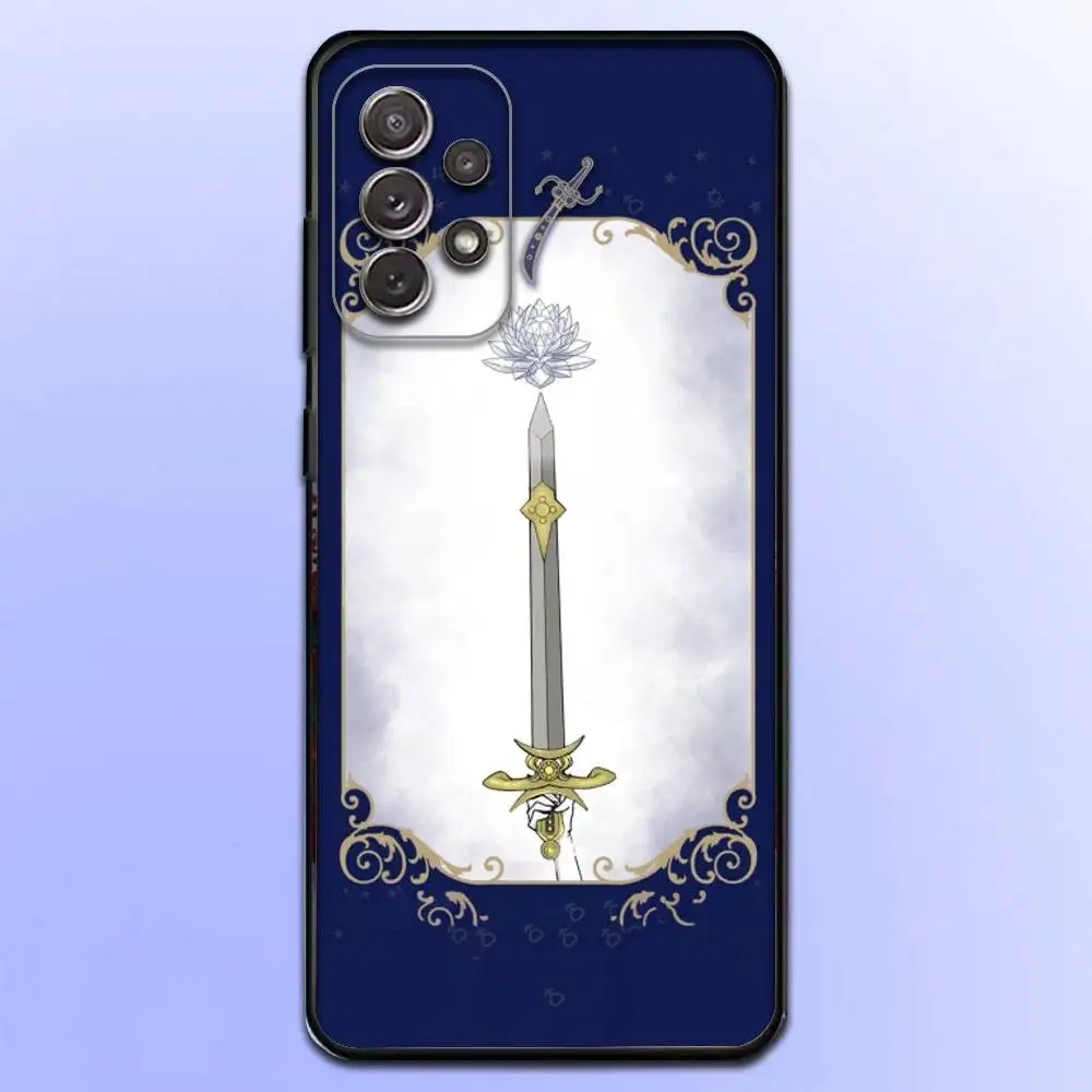 حافظة هاتف S-Sailor Tarot لهاتف سامسونج S25، S24، S21، S22، S23، S30، Ultra، S20، Plus، Fe، Lite، Note، 10,9,5G غطاء أسود #4