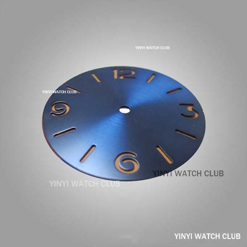 38.9mm Personalized Watch dial Blue color watch face for ETA6497/ETA6498 seagull ST3600/ST3620 Movement