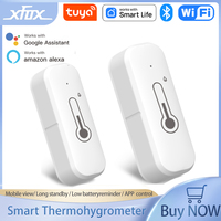 Tuya Smart WiFi Bluetooth Temperature And Humidity Sensor Indoor Thermometer Hygrometer Monitoring Works With Alexa Google Home