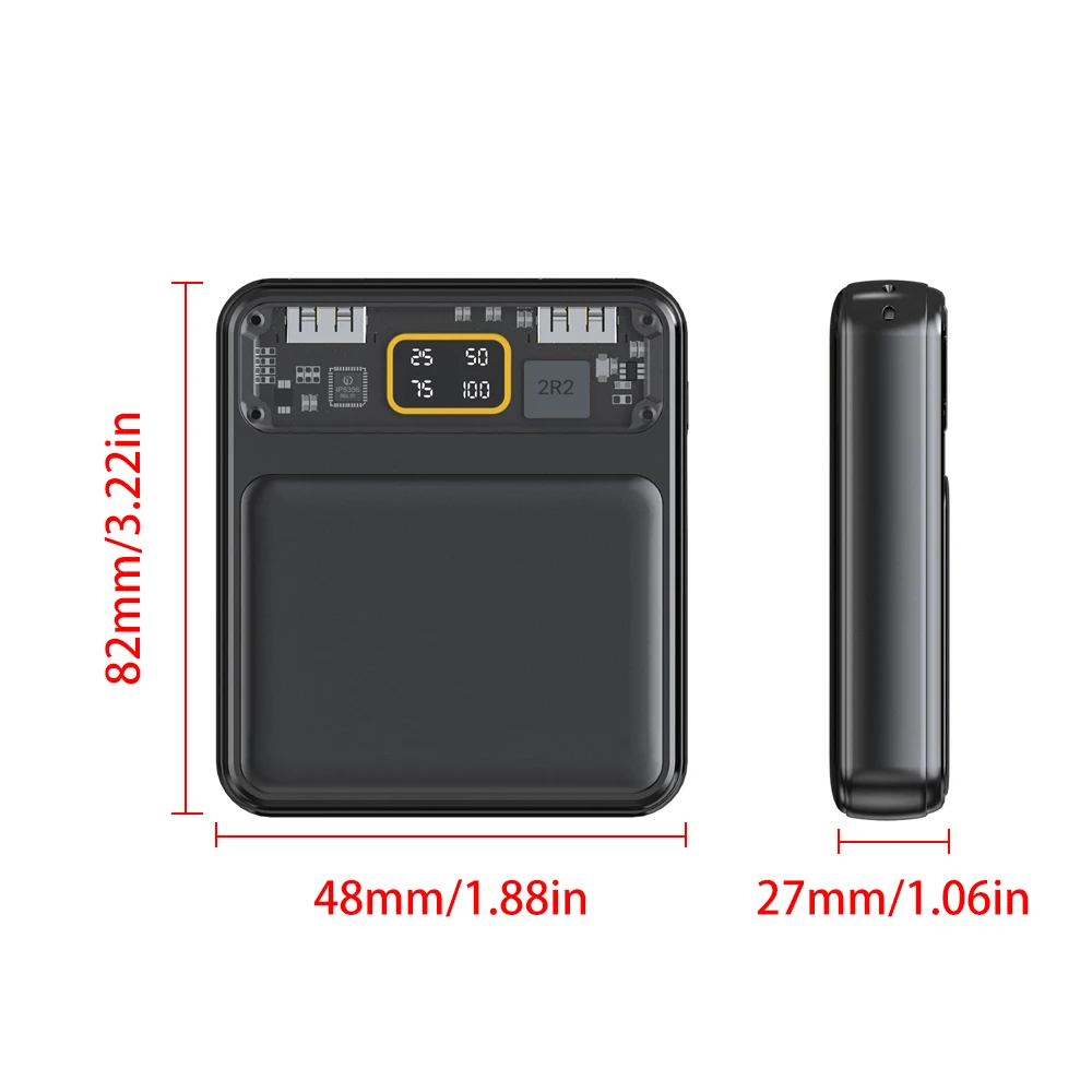 18650 Battery Charger Case Fast Charging Shell DIY Power Bank Box With Digital Display Screen Batteries Charging Power Bank Case