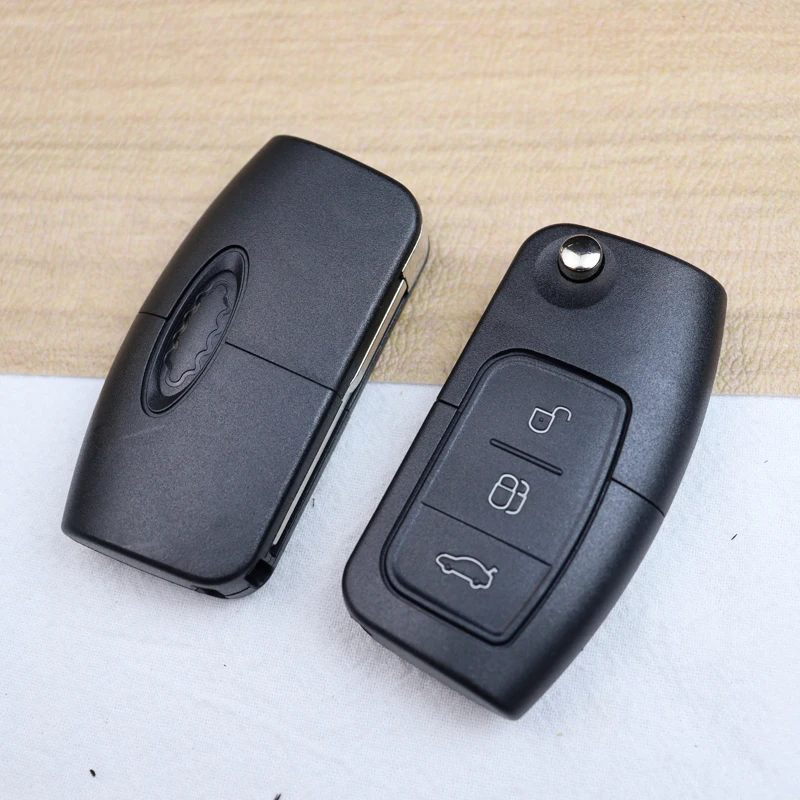 Funda para mando a distancia de coche con 2/3 botones, carcasa para Ford Focus 2 3 MK2 Fiesta Mondeo Galaxy Falcon Territory Ecosport C-MAX