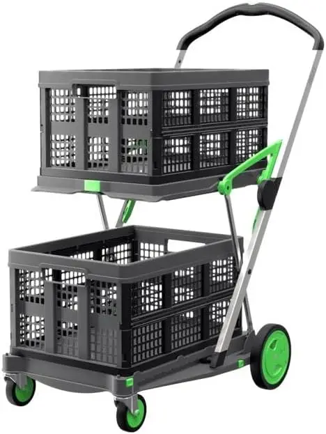 The Original | Made in Germany Multi Use Functional Collapsible Carts Mobile Folding Trolley Storage Cart Wagon Shopping