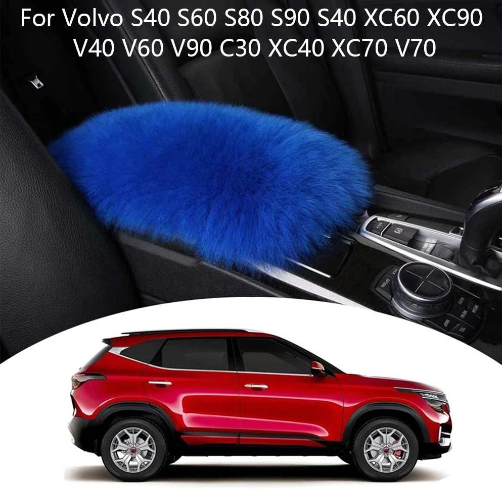 

Winter Car Armrest Box Cover Pad for Volvo S40 S60 S80 S90 S40 XC60 XC90 V40 V60 V90 C30 XC40 XC70 V70 Interior Accessories