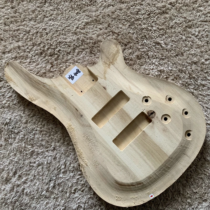 Low Price Active Bass Guitar Body Solid Basswood Right Hand Unfinished Tiny Damages and Dirty YB408