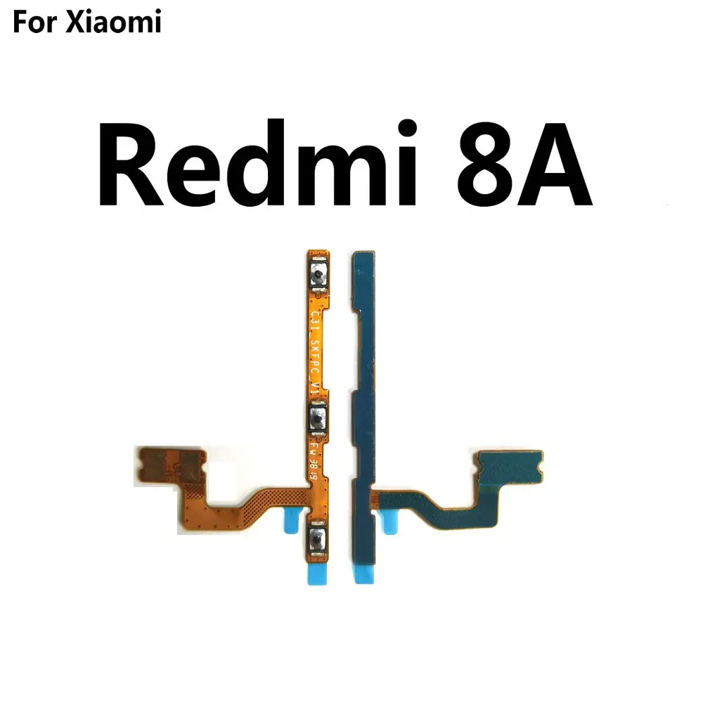 New Power on/off & volume up/down buttons flex cable Replacement for Xiaomi Redmi 7 7A 8 8A 9 9A Redmi Note 7 8 9 Pro