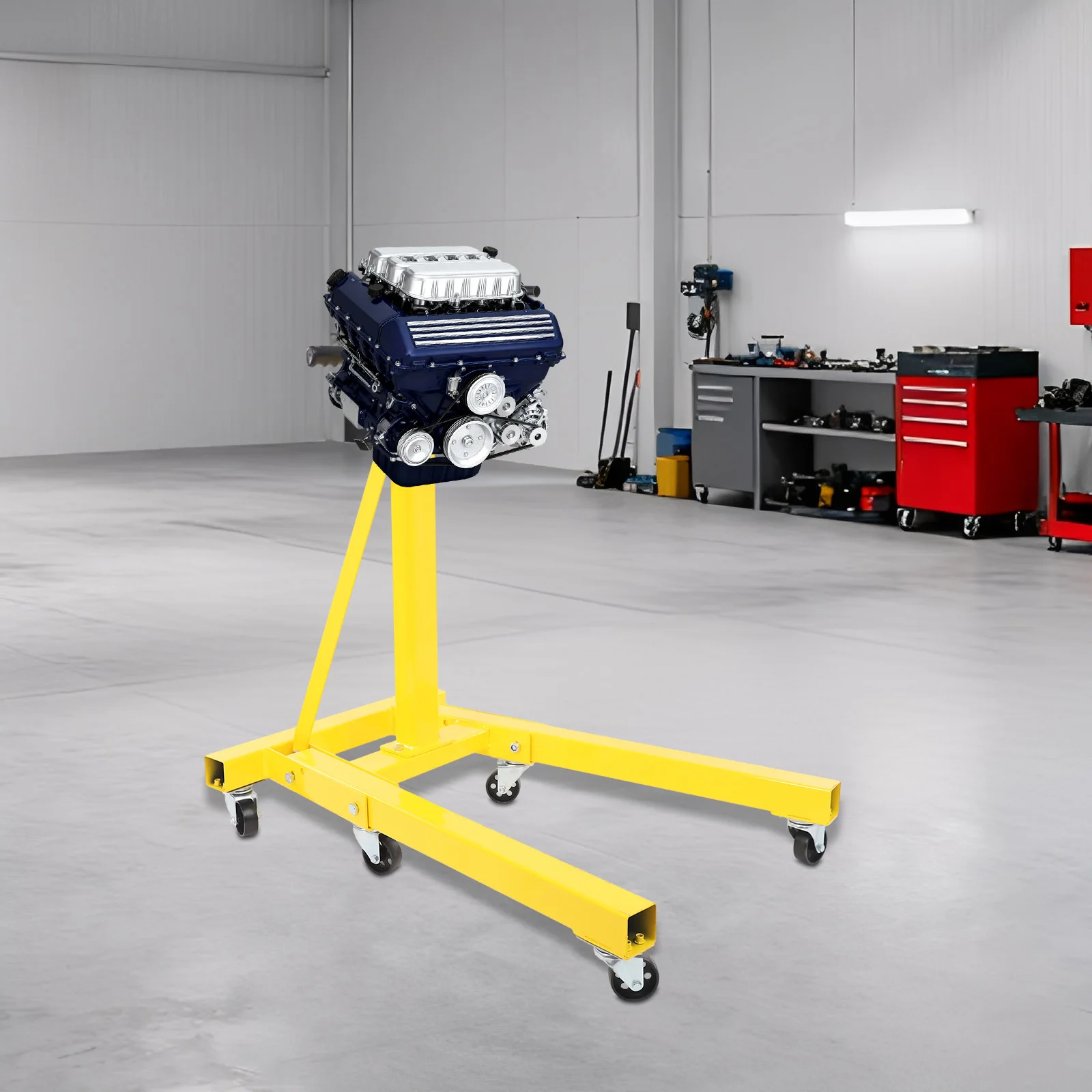 

2000lbs Carbon Steel Rotating Engine Stand with 360 Degree Rotating Head Rotating Engine Stand for Industrial Fields