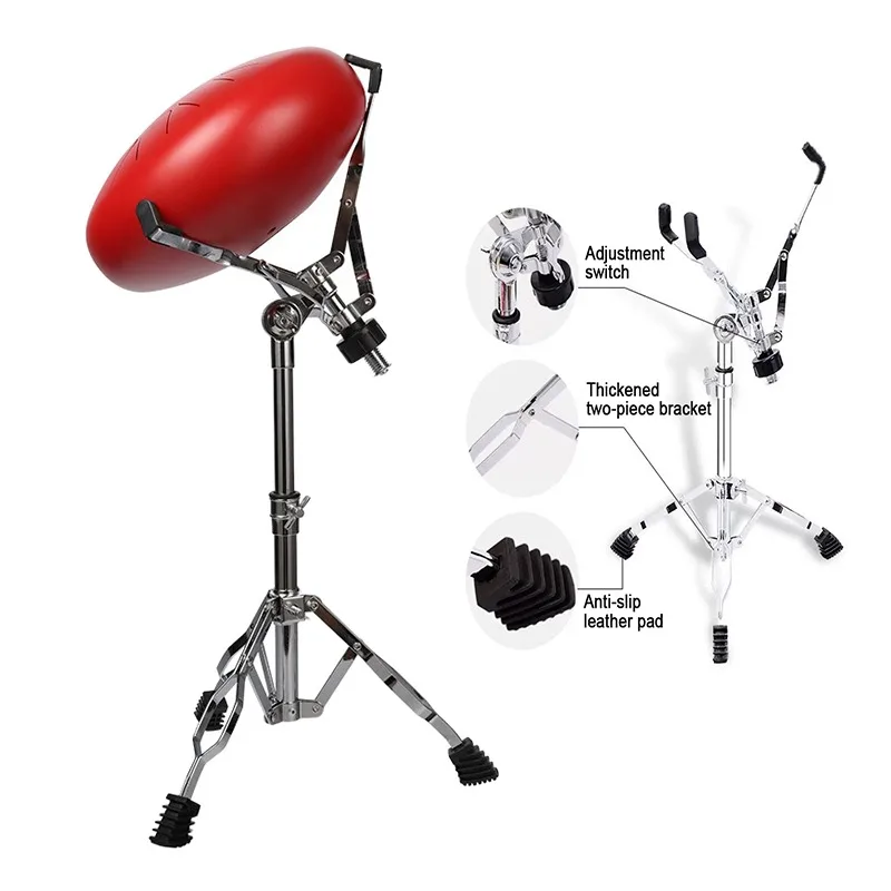 

Folding Adjustable Healing Tambourine Stand Steel Drum Stand Tongue Drum Stand