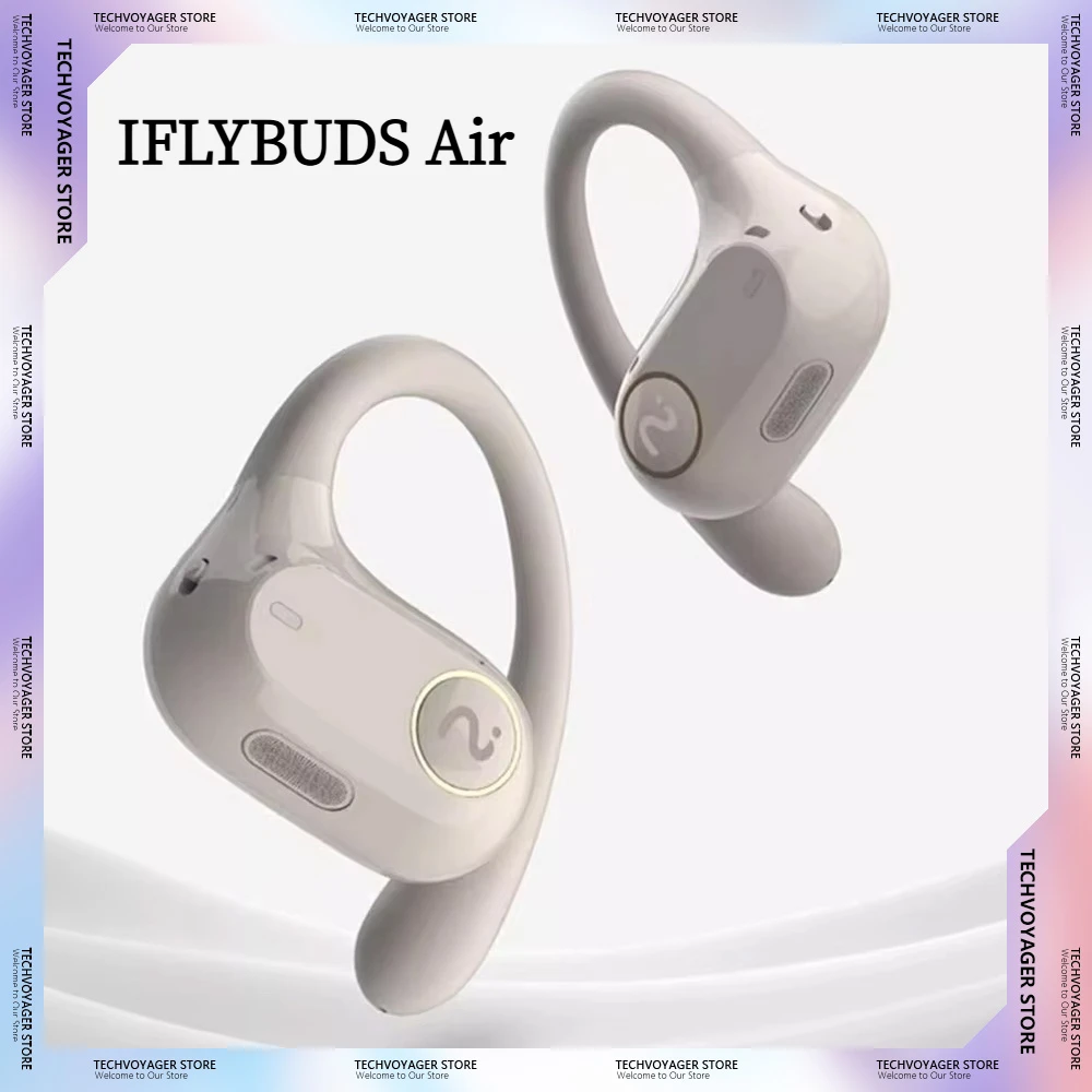 

IFLYBUDS Air Headphones IFLYTEK Air Conduction Bluetooth Wireless Open Sports Ear Earrings Recording To Text Customize Gifts