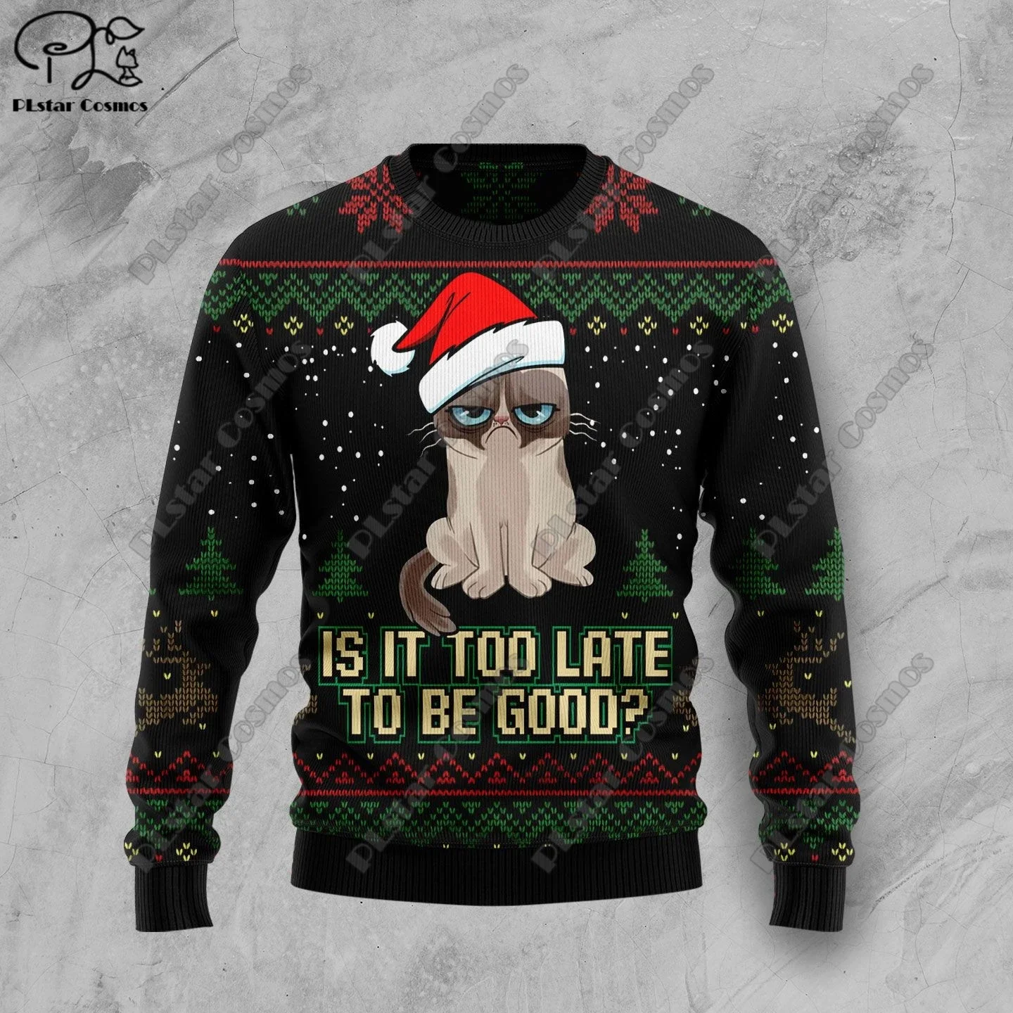 

New 3D Printed Animal Custom Series Cute Christmas Pattern Ugly Sweater Street Casual Winter Sweatshirt S-33