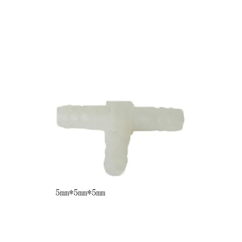 2pcs *T TYPE THREE WAY* TEE Plastic Barbed Connector Pipe Hose Joiner Tube S