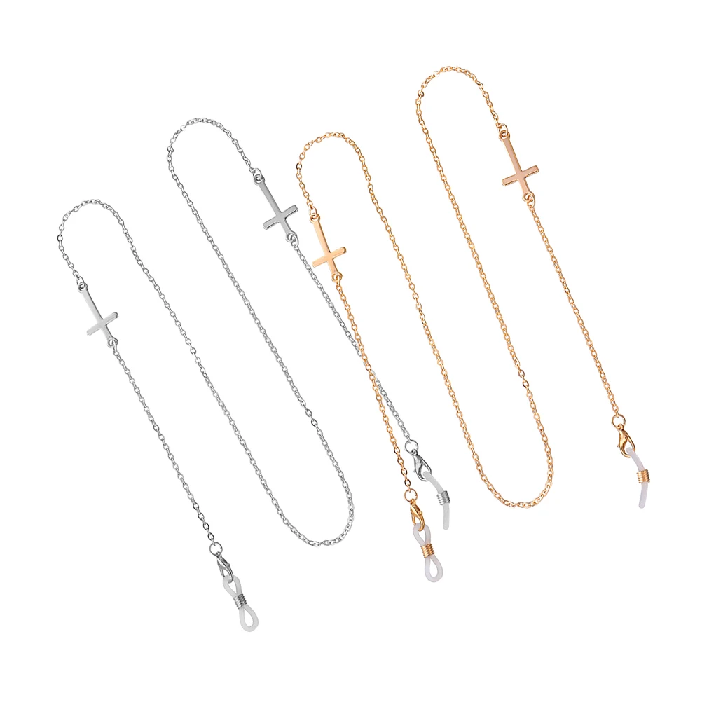 

2Pcs NonSlip GlassesChain EyeHolders Necklaces AlloyChains Accessories FashionableEyeglassChain AntiLost SportsOutdoor