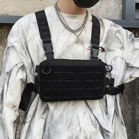 Unisex Tactical Chest Rig Bag Hip Hop Streetwear Functional New Waist Packs Adjustable Crossbody Chest Bag Waistcoat Kanye West