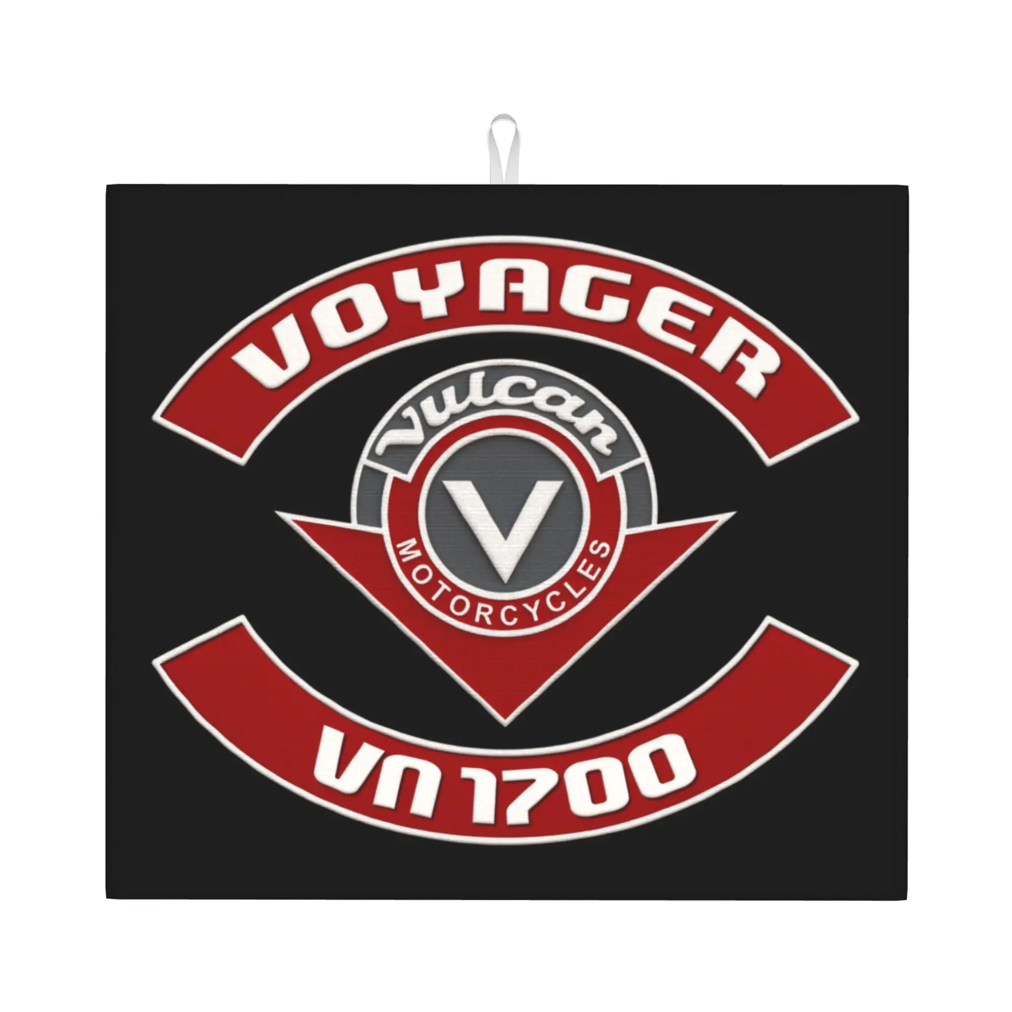 Vulcans Motorcyle Non Slip Kitchen Counter Protector Mat Barware Tableware Reusable  Bathroom Drying Mat For Kitchen