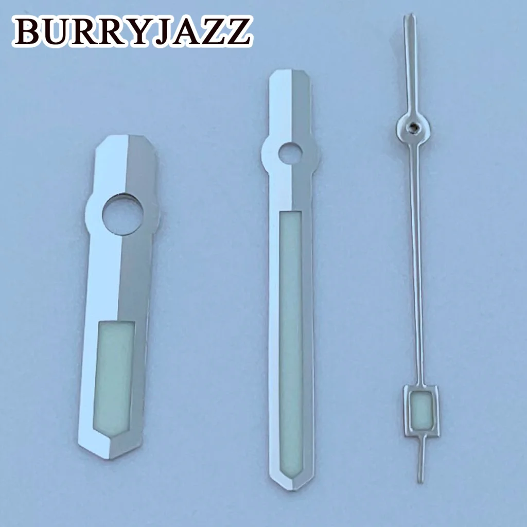 BURRYJAZZ NH35 NH36 NH38 7S26 7S36 4R35 4R36 Watch Hands Silver Black Gold Rose Gold Hands Green Luminous