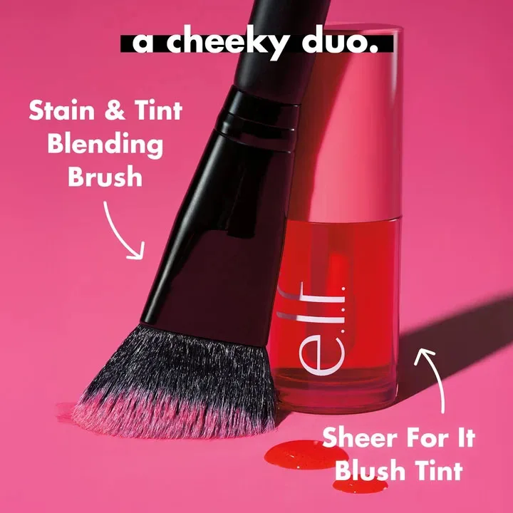 ELF Liquid Powder Blusher for Cheek Lip Makeup Pink Positive Cherry Cola Long-Lasting Moisturize Hydrating Watery Texture Makeup