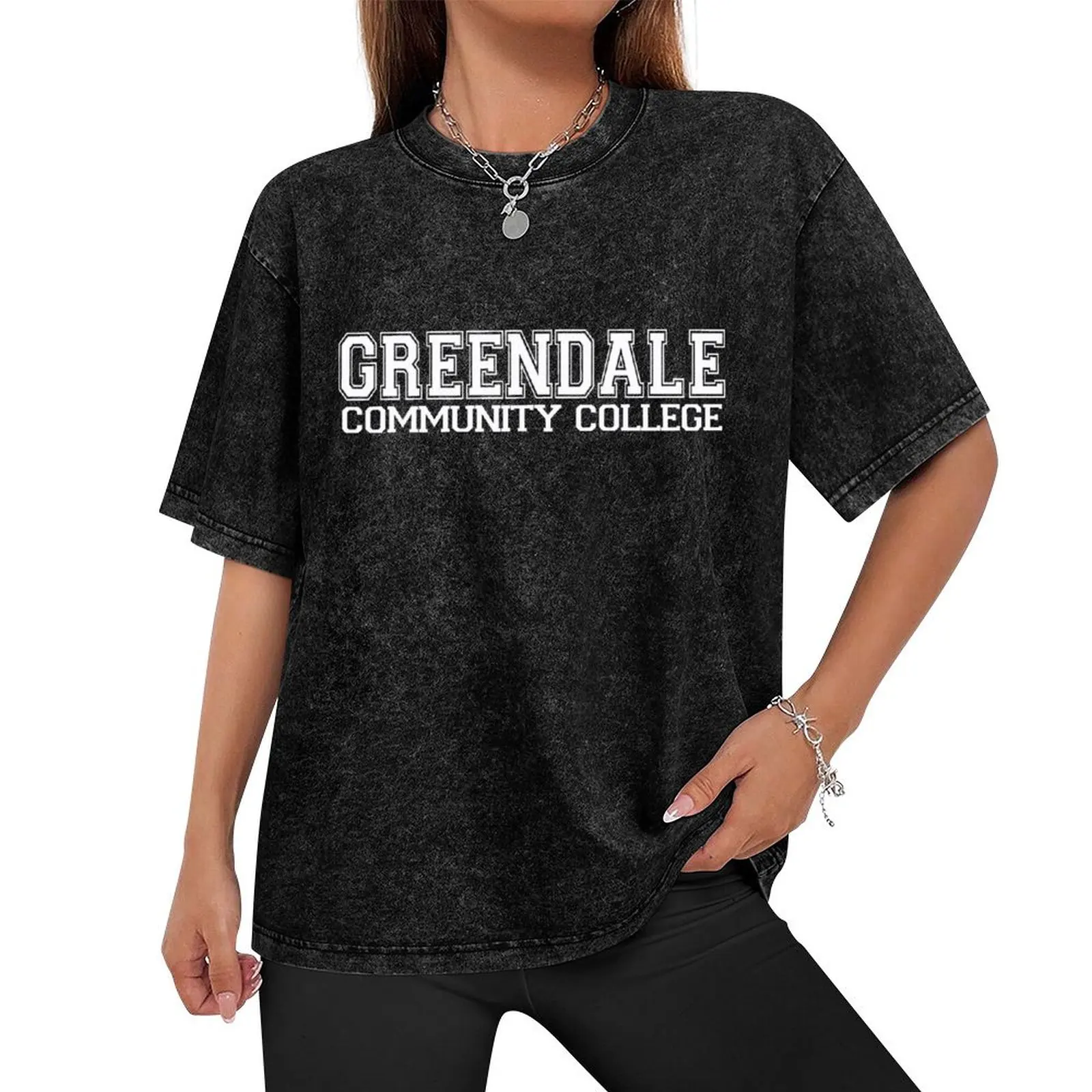 GREENDALE College Jersey (white) T-Shirt vintage anime shirt anime t shirts anime figures cotton t shirt men