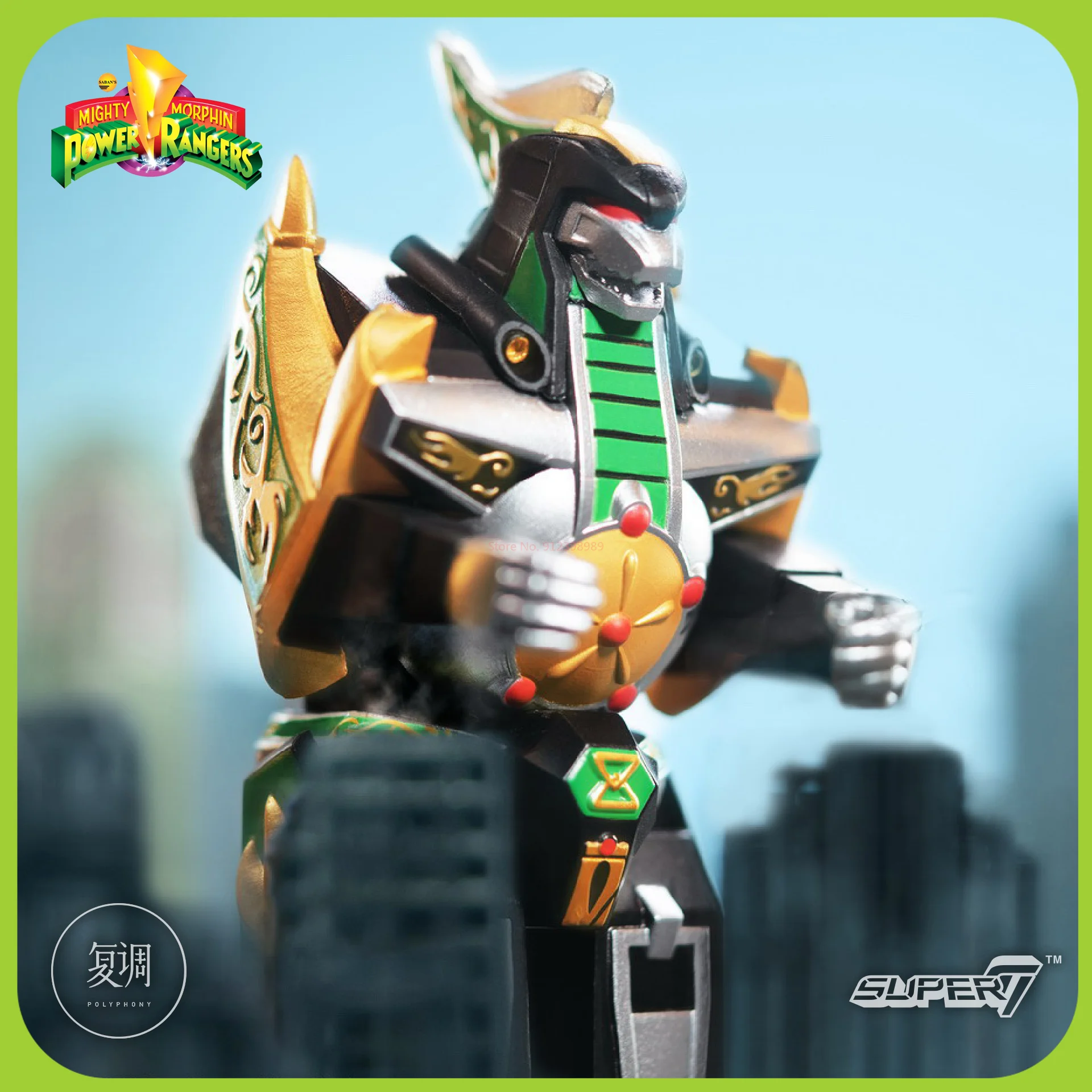 In magazzino Super7 Power Rangers Pudgy Pig Megazord Putty Patroller Green Ranger 3.75in Action Figures soldato maschile regalo giocattolo alla moda