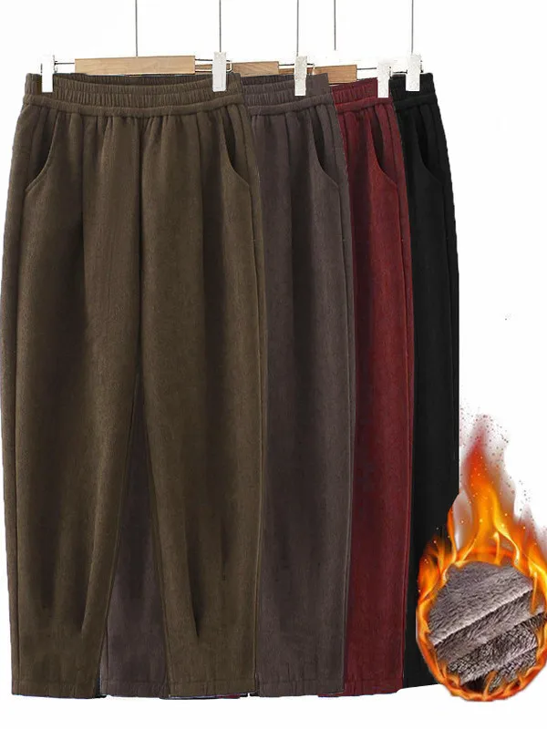 

Высококачественные вельветовые повседневные прямые брюки на подкладке, женские теплые брюки маленького размера, осень-зима, Новое поступление