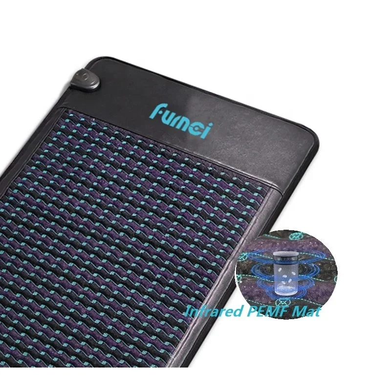 180*90 Full Body Amethyst Mat Far Infrared Light Heated PEMF Mat Pad Healing Crystals Mat for Help Sleep