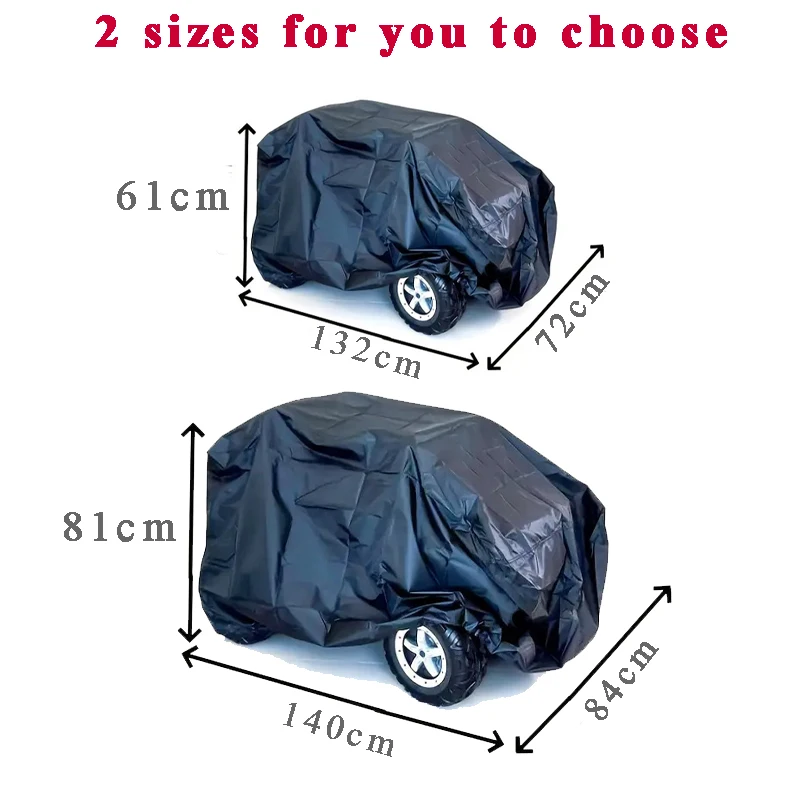 Kids Ride-On Car Cover Outdoor Waterproof Kids Electric Car Dust Protector Sun-proof Children's Wheeled Toy Vehicle Protection