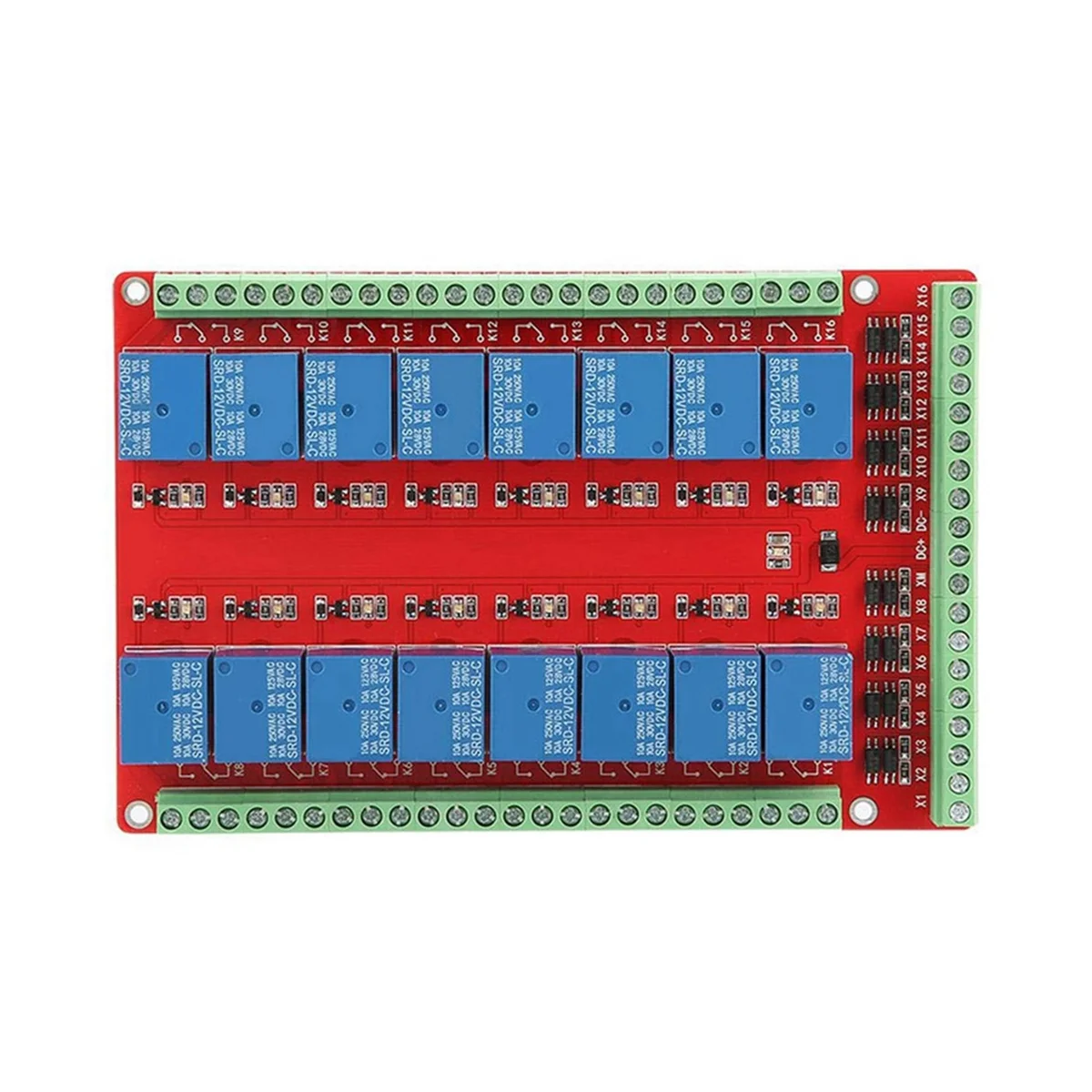 24V Isolated 16-Channel Relay Control Module High/Low Level Trigger 16-Channel Relay Module Interface Boards