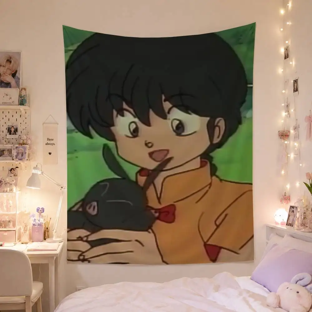Manga Cartoon Ranma 1 2 Luxury Flag Digital Printing Banner for Garage Wall Out Door Decoration