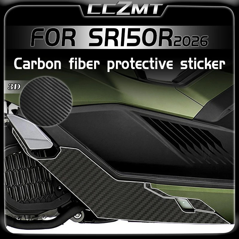 

For VOGE Wing Loong SR150R sr150r 2026 3D Carbon Fiber Protective Decorative Stickers For Car Body Modification Accessories