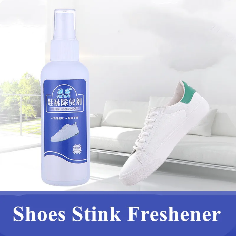 100ML Shoes Deodorant Spray Safe Deodorization of Plants Shoes Stink Freshener Socks Odor Remover Spray Refresh Antiperspirant