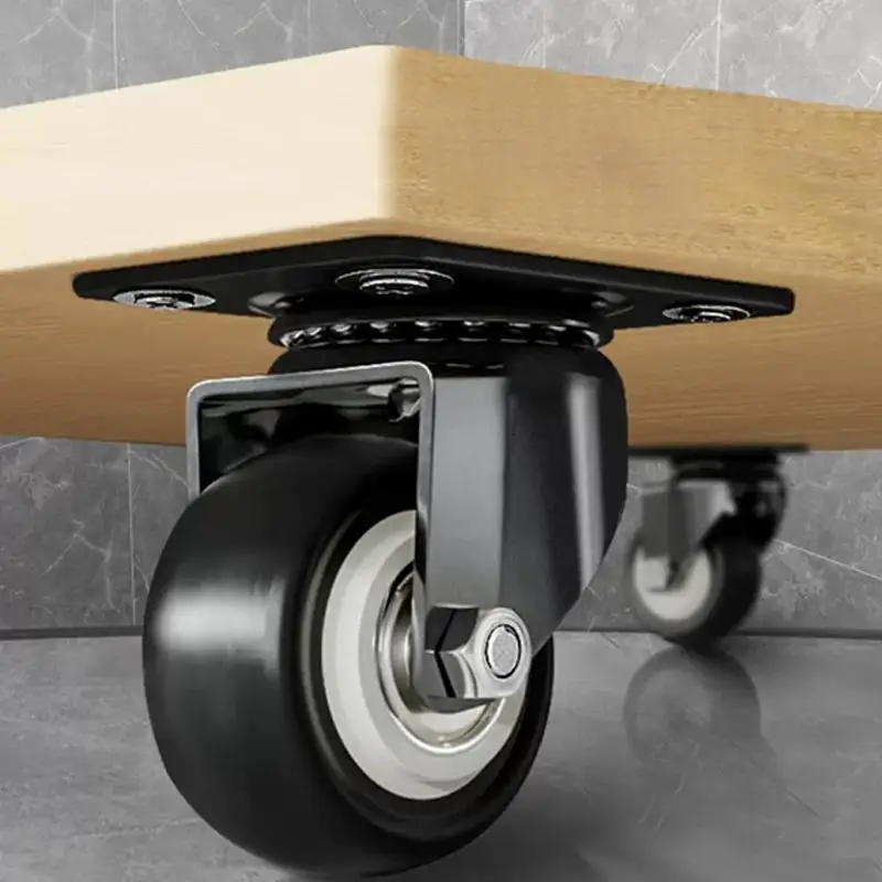 Furniture Casters Wheels PP Fixed Swivel Caster Roller Wheel For Heavy Duty Platform Trolley Chair Household Accessory