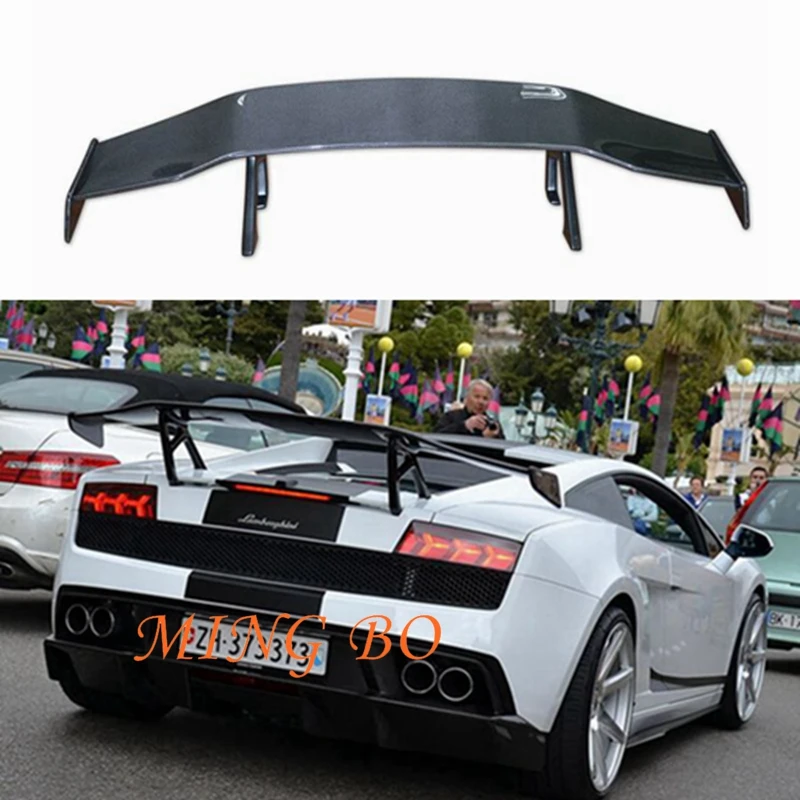 For Lamborghini Gallardo LP550 LP560 LP570 2008 2009 2010 2011 2012 Real Carbon Fiber Rear Trunk Lip Spoiler FRP