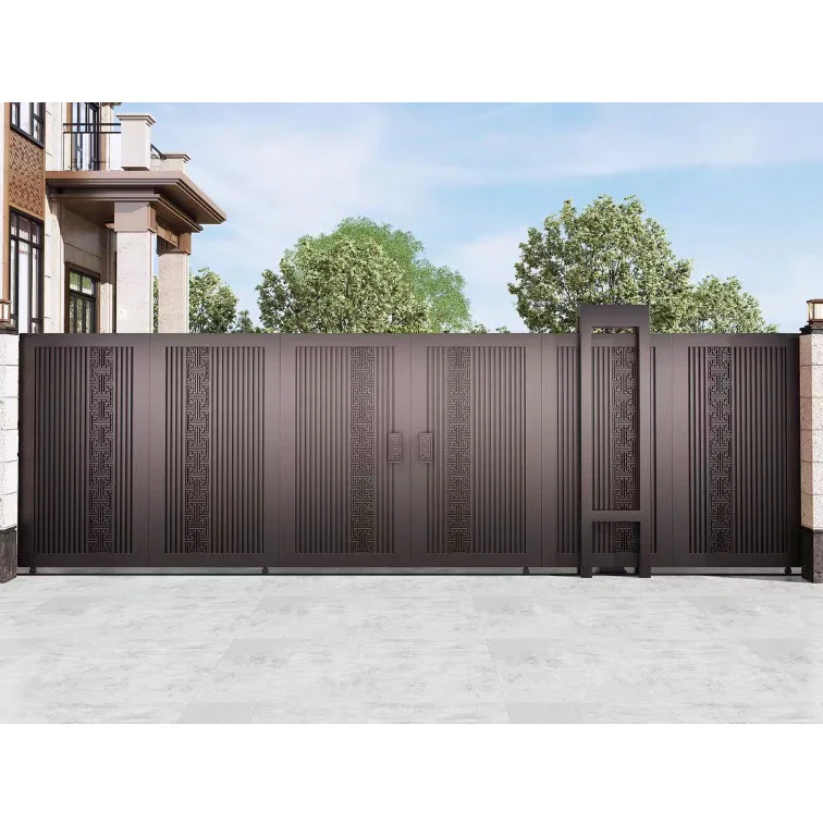 Cast Aluminum Privacy Garden Gate Automatic Sliding System for Villas/Courtyards Industrial Applications