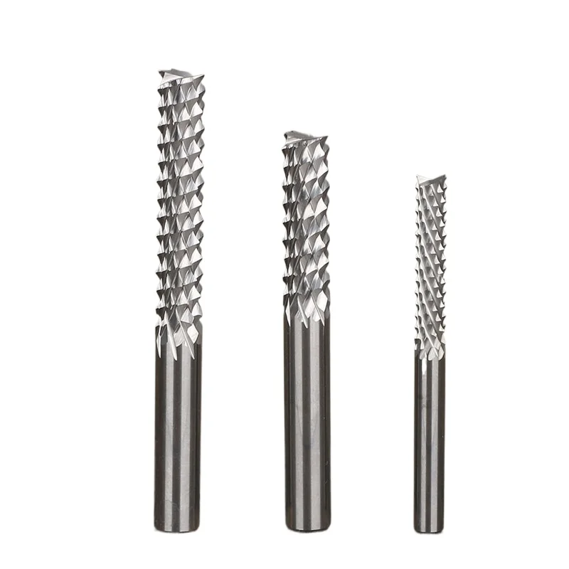 3.175mm Tungsten Carbide Corn Milling Cutter PCB Rough Cutting End Mill CNC Engraving Machine Router Bit