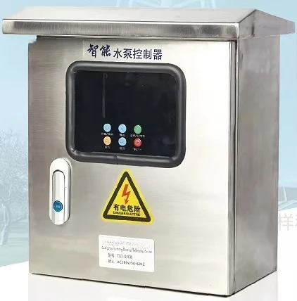 

Outdoor Industrial Stainless Steel AC 380V 0.37-4KW Intelligent Water Pump Controller for Controlling 1 Pump with Air Switch