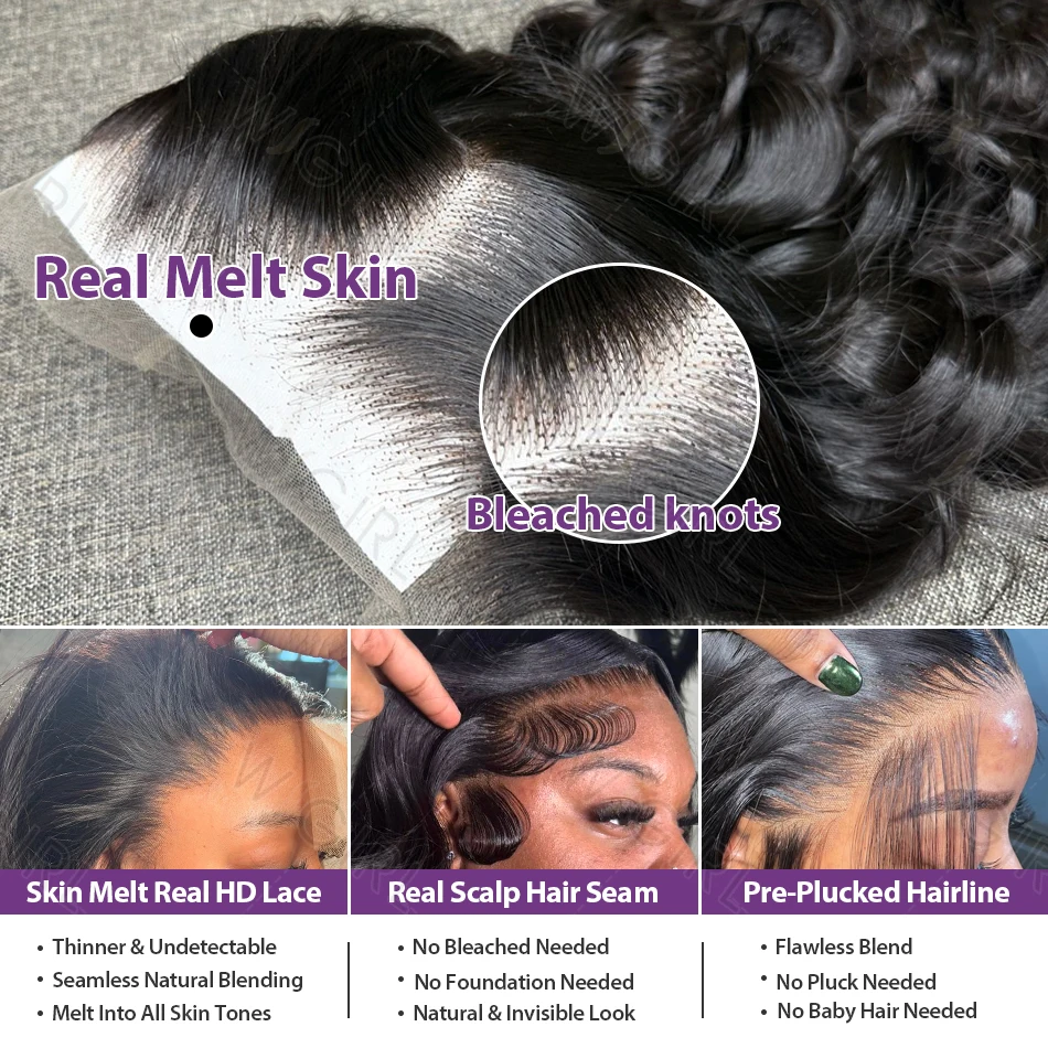 Smilegirl 220 Density 30 36 Inch Body Wave Lace Frontal Human Hair Wigs 13x6 13x4 Remy Transparent 5x5 Glueless Wig Lace Front Wig