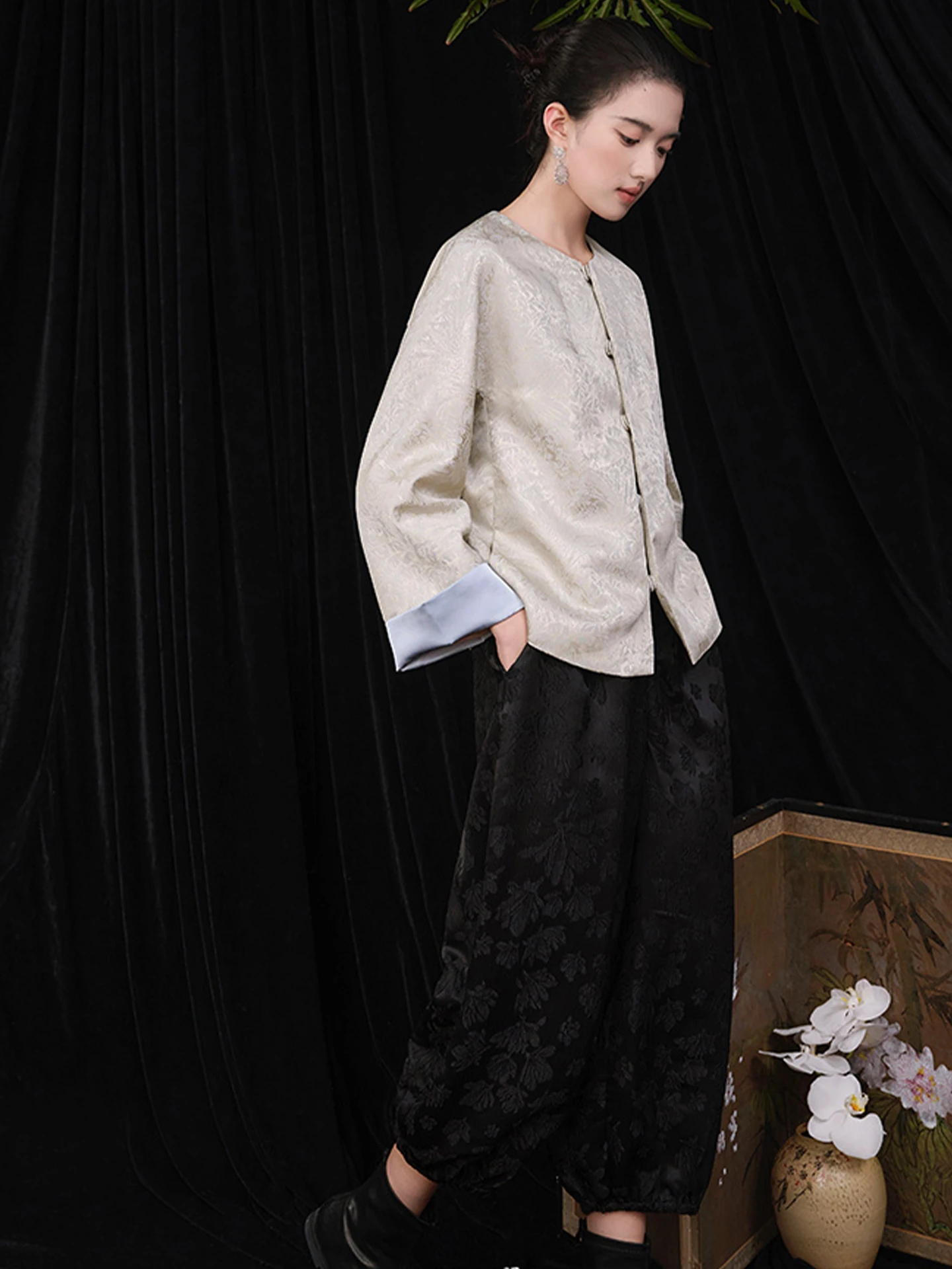 Design de outono com botão único longo Sve Jaet Color Blo Retro Faionable Versátil Top Roupas Femininas Commute Sle Solto...