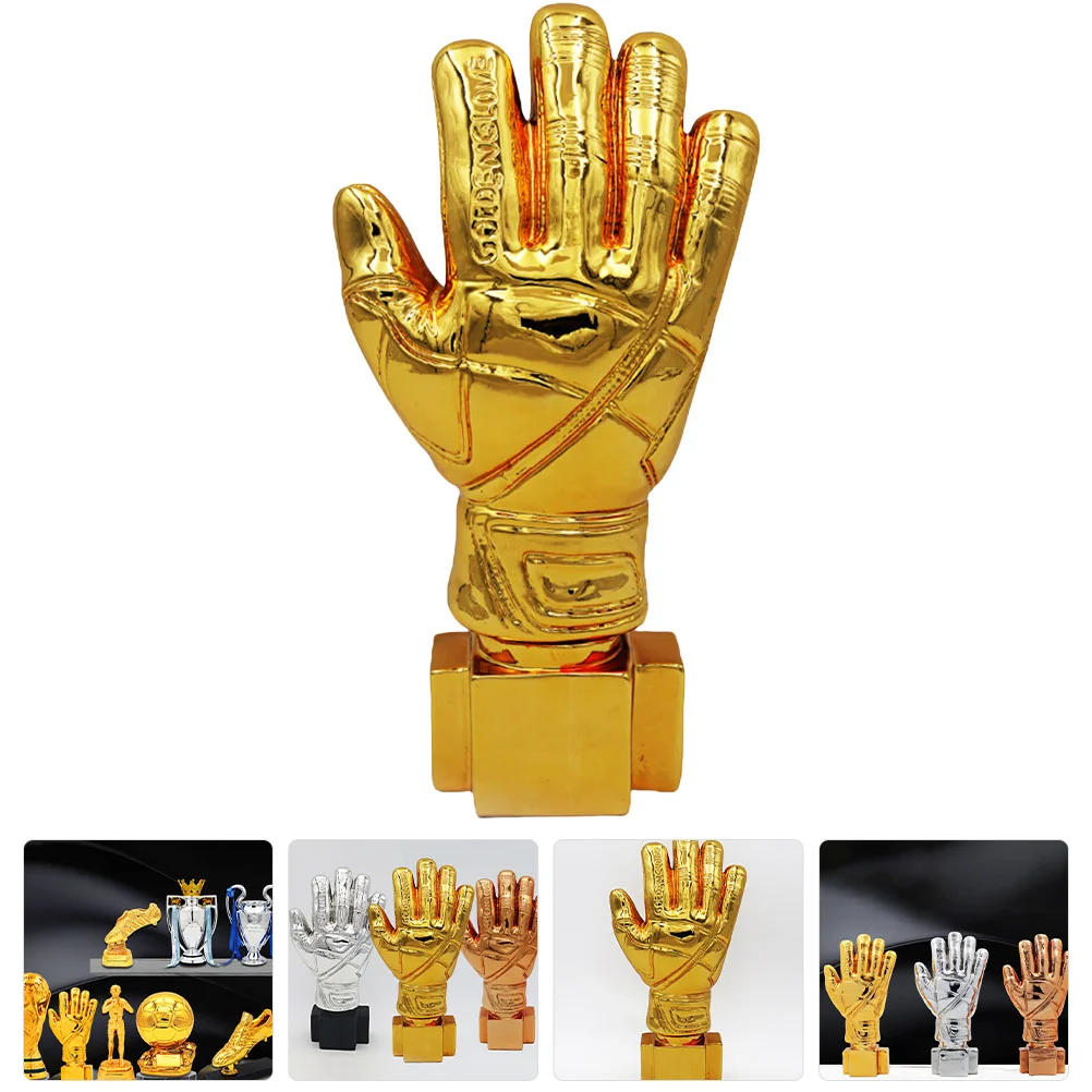

Football Glove Trophy Exquisite Soccer Award Home Decoration Decorative Desktop School